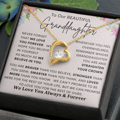 To My Granddaughter | Forever Love Necklace