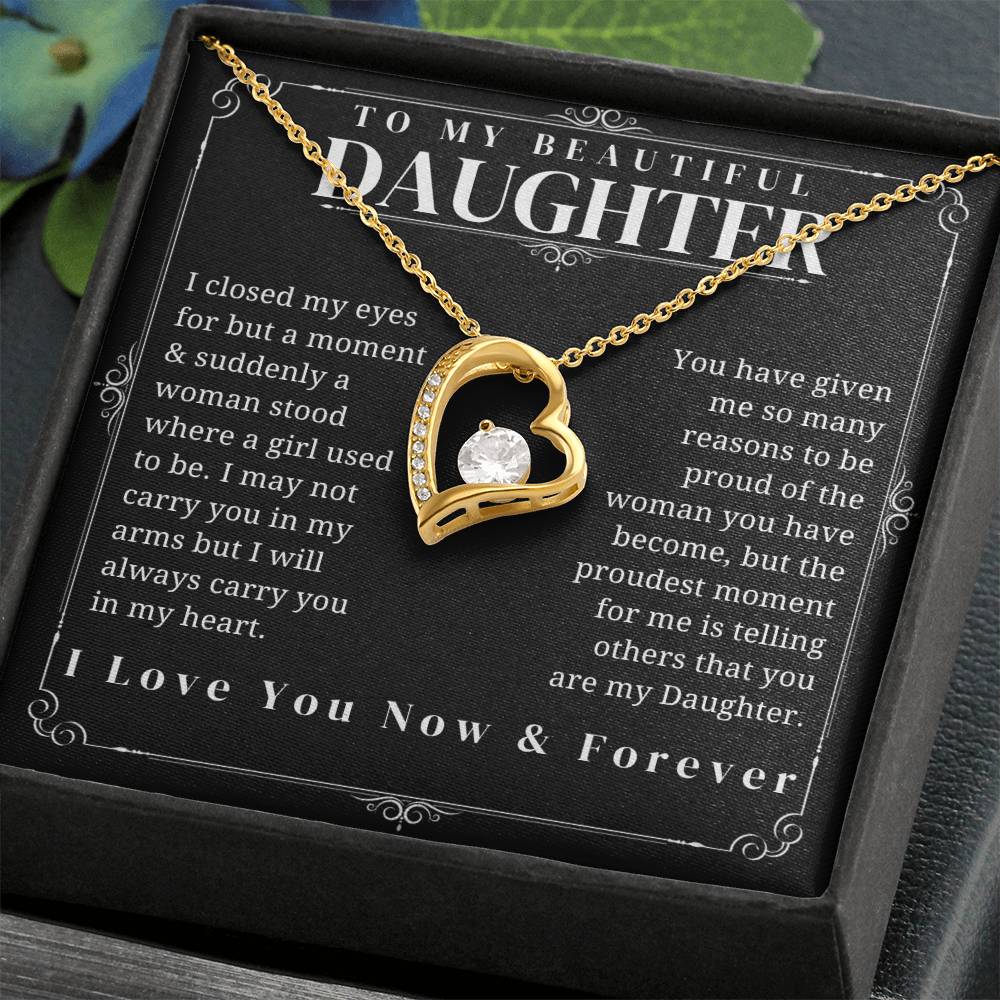 To My Beautuful Daughter - Forever Love Necklace