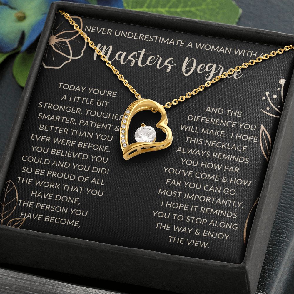 Never Underestimate a woman | Forever Love Necklace