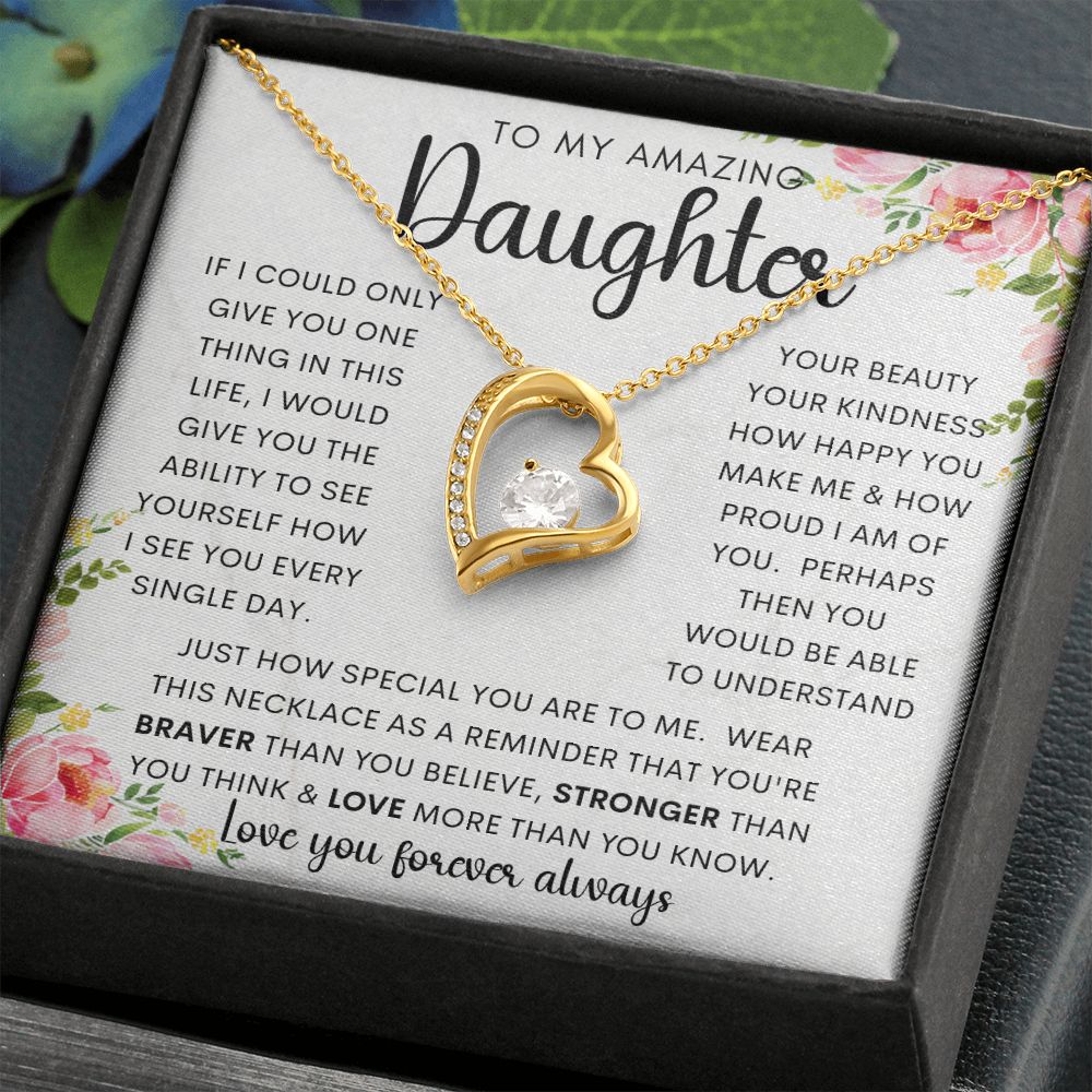 To My Amazing Daughter | Forever Love Necklace