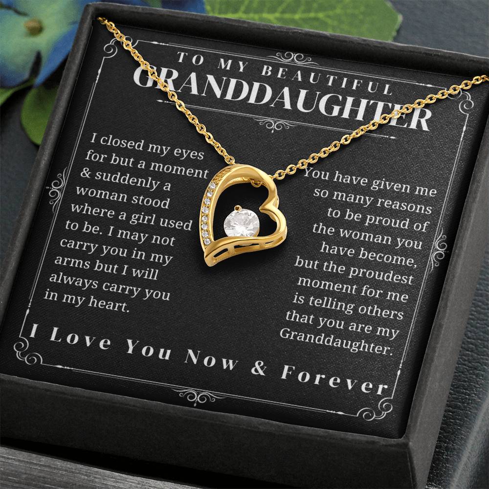 To My Granddaughter - Forever Love Necklace