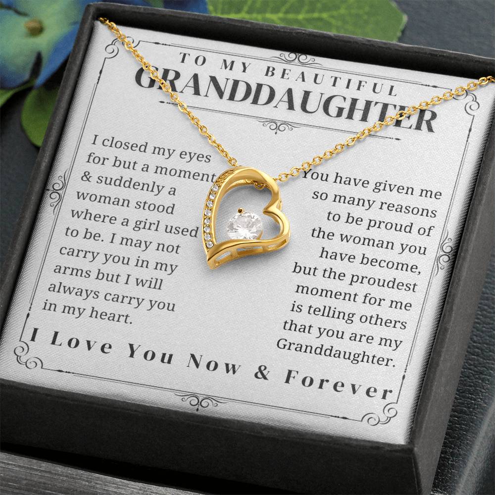 To My Granddaughter - Forever Love Necklace