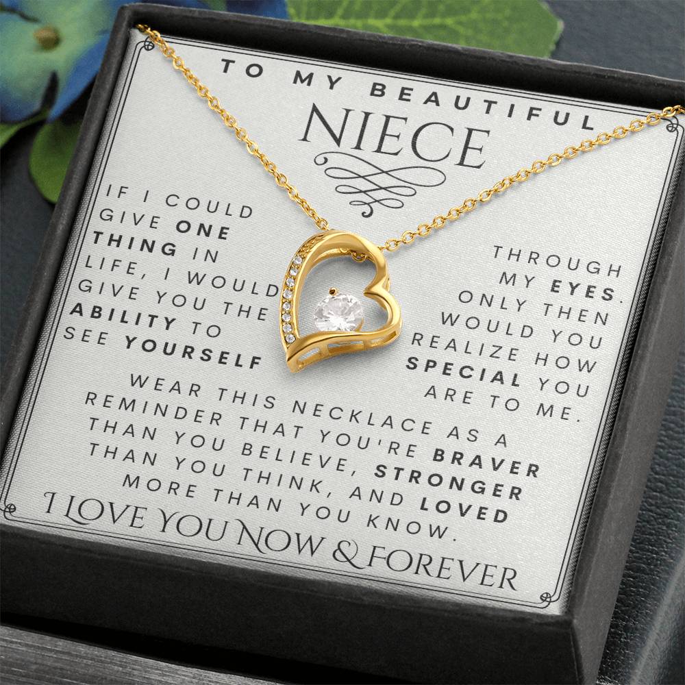 To My Niece, Niece Necklace,  Niece Birthday,  Niece Christmas Gift,  Niece Gift Ideas, Aunt & Uncle  Niece Gift