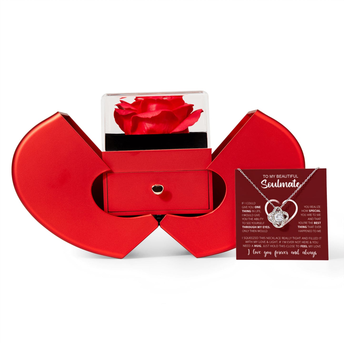 Gift for Soulmate "One Thing in Life" Loveknot Necklace