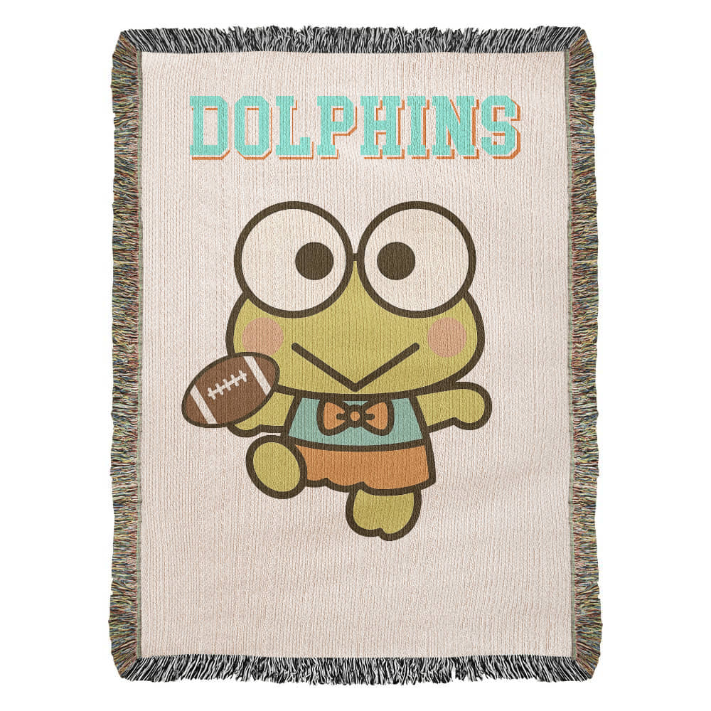 Cute Frog Kawaii Inspired Woven Blanket
