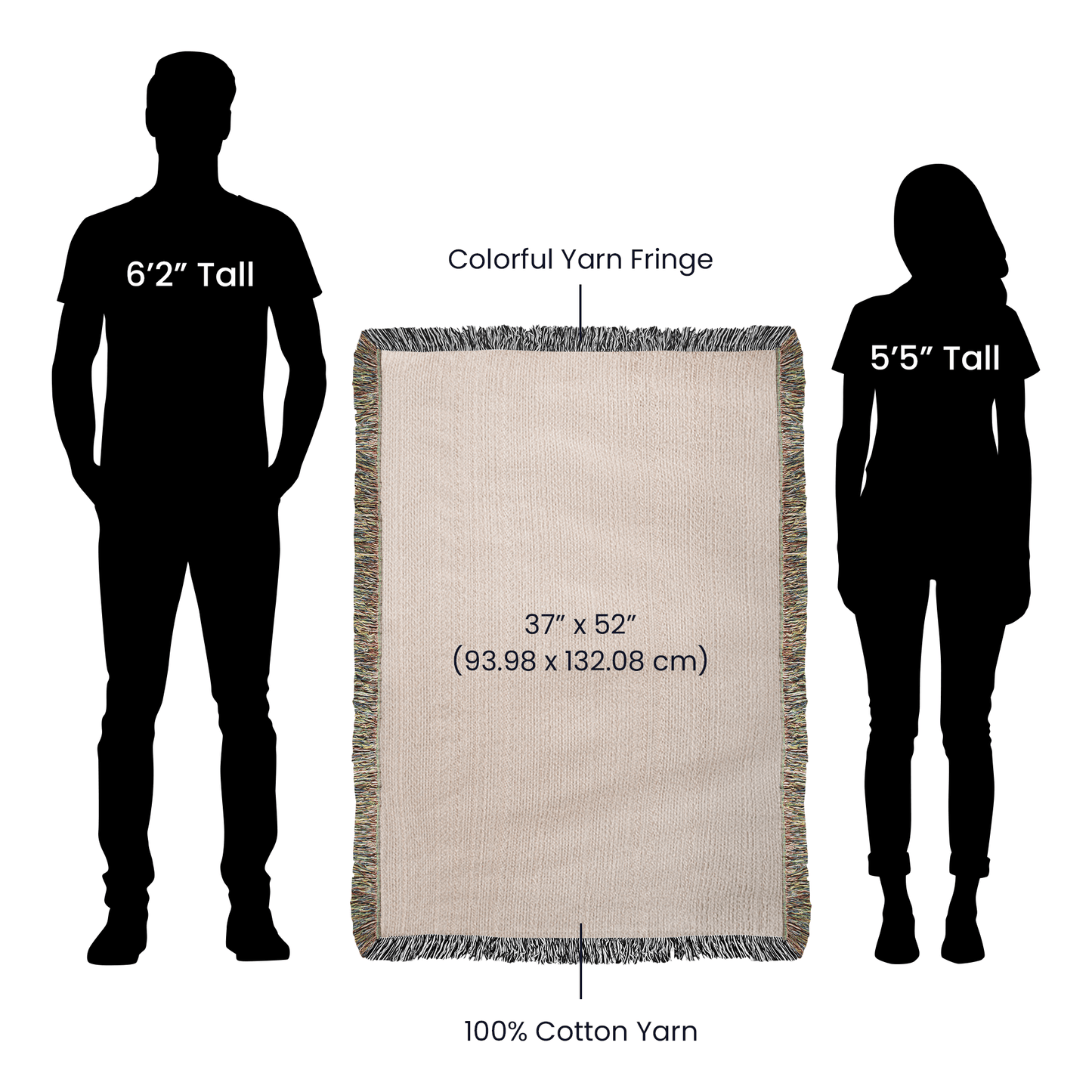 Dear Mom Letter Woven Blanket
