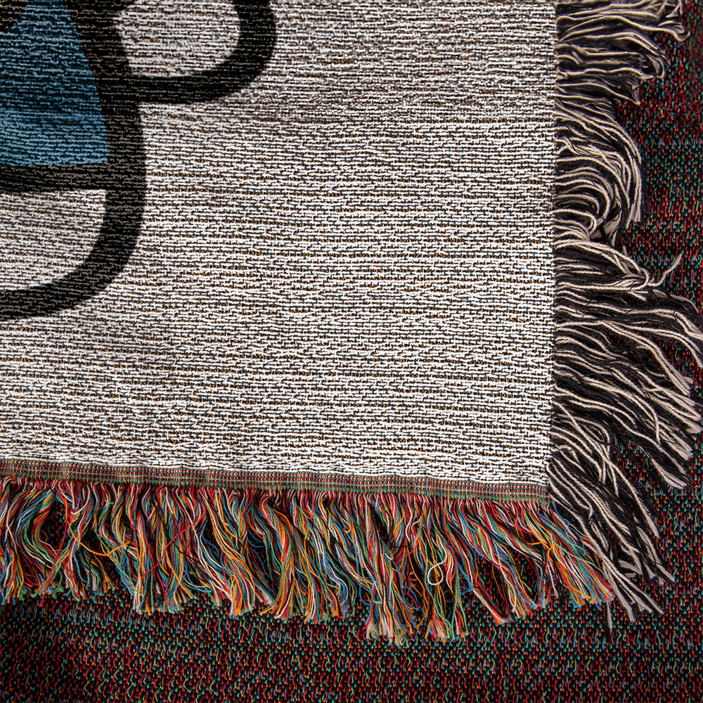 Cute Kitty Woven Blanket
