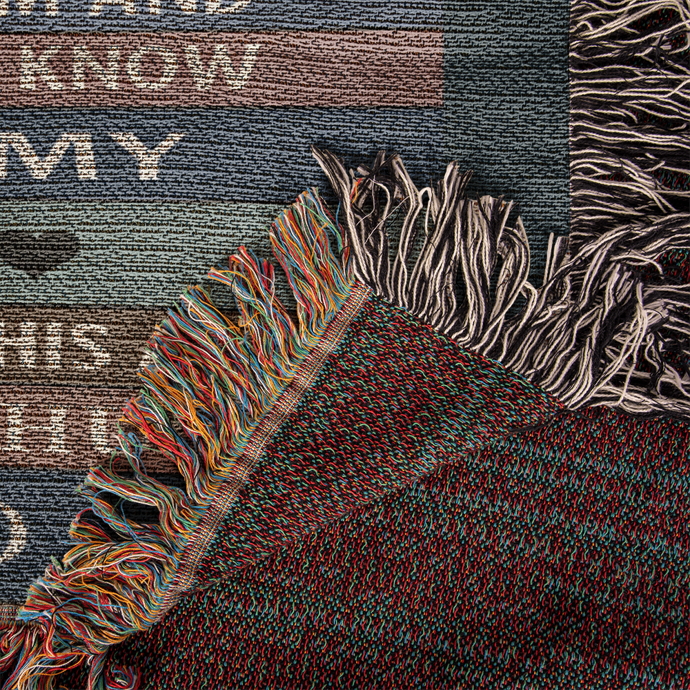 To My Beautiful Daughter – Rustic Plank Blanket – Christmas Birthday Keepsake