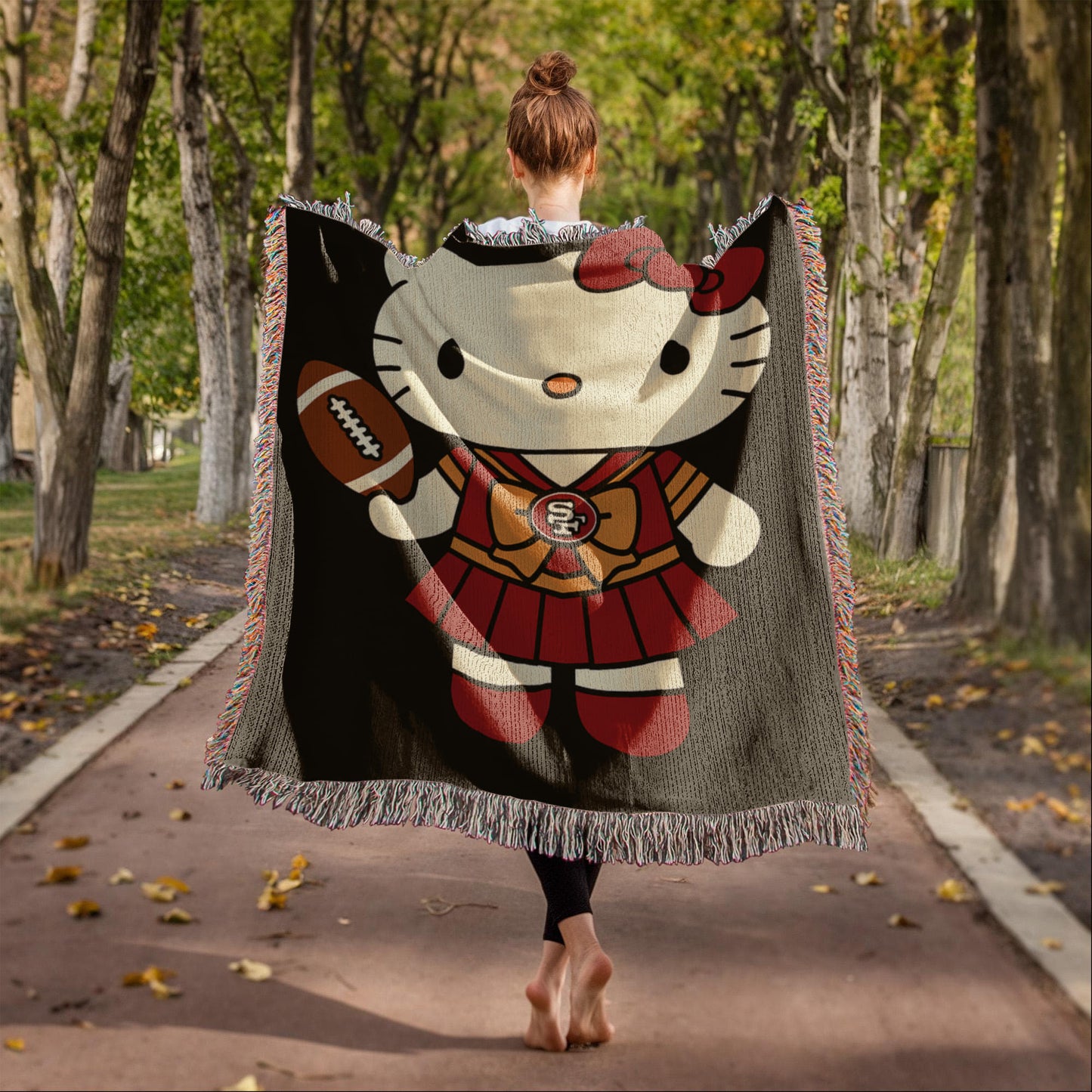 Cute Kitty Woven Blanket for Cozy Nights, Perfect for Home Decor