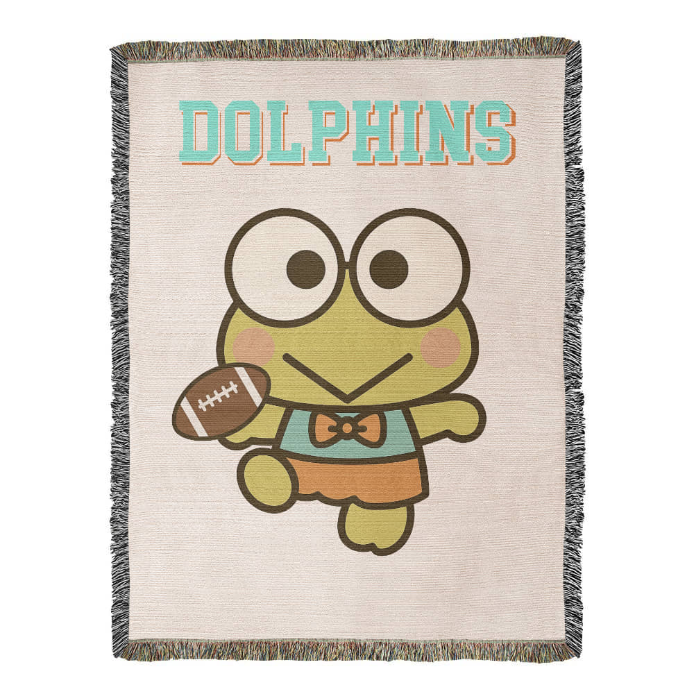 Cute Frog Kawaii Inspired Woven Blanket