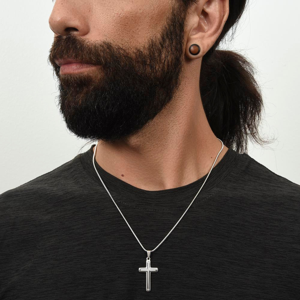 Gift for Son Personalized Cross Necklace | He Is Our Son