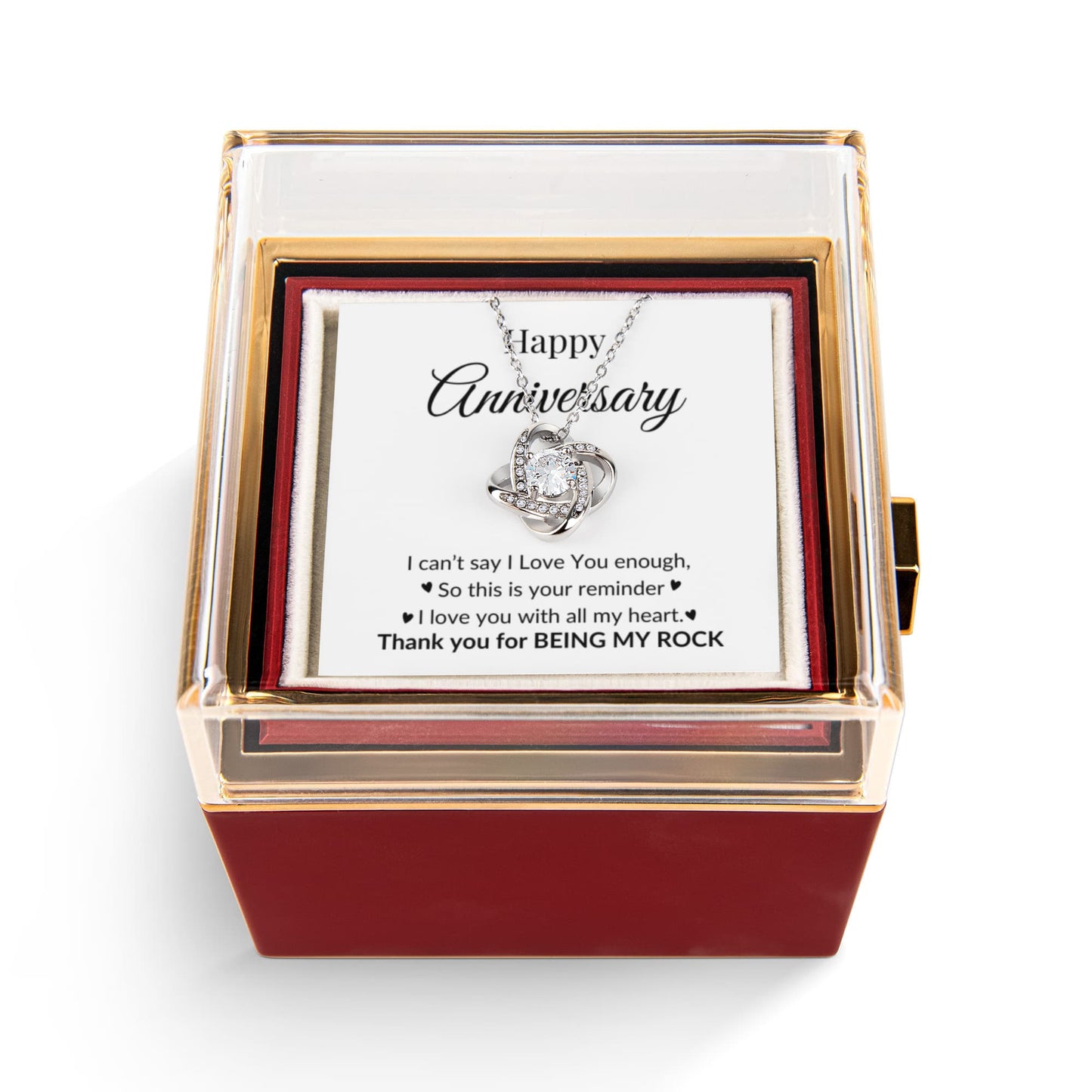 Happy Anniversary Love Knot Necklace | With All My Heart