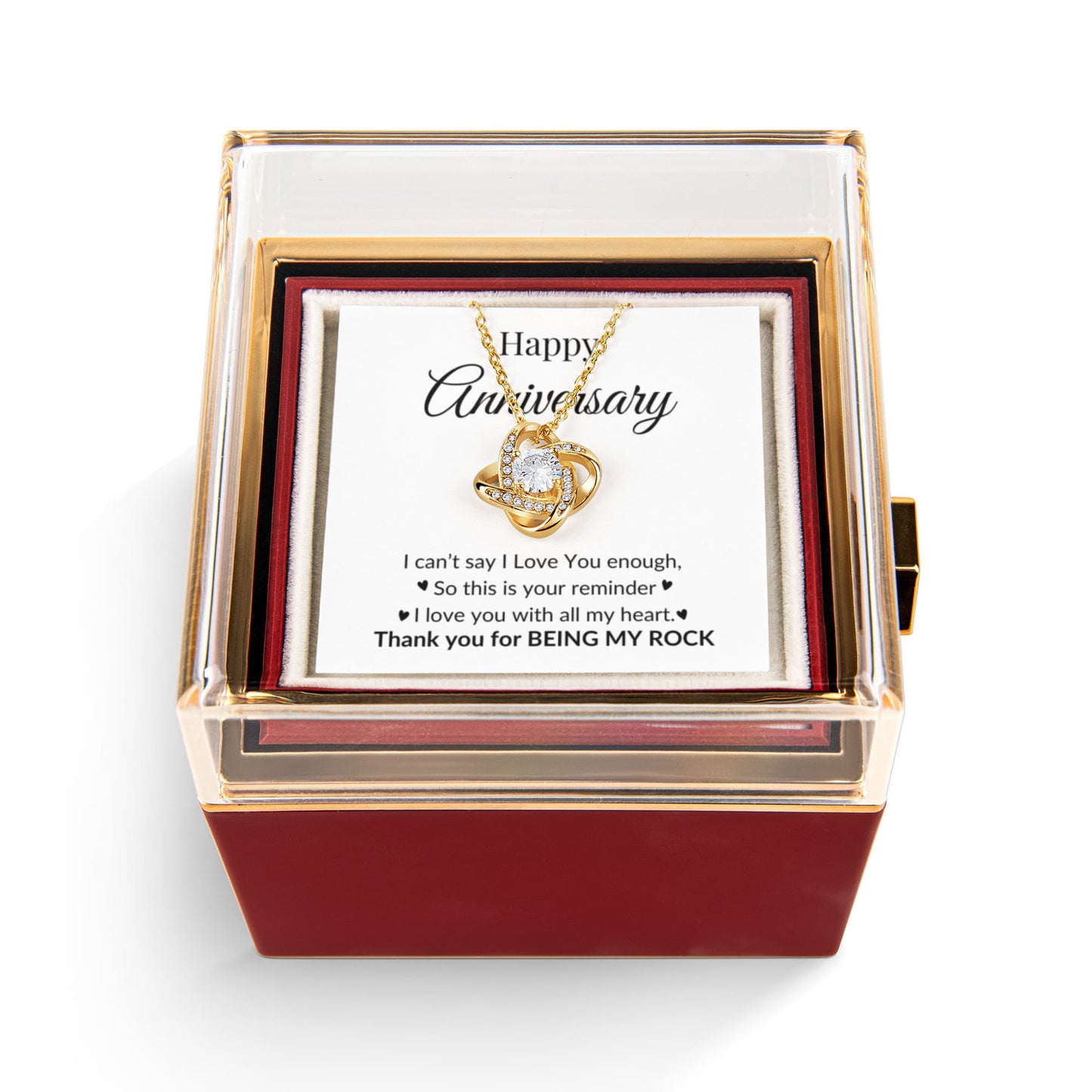 Happy Anniversary Love Knot Necklace | With All My Heart