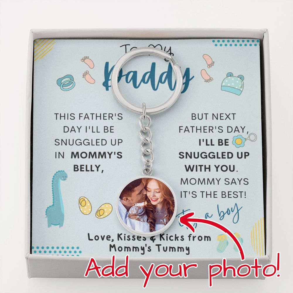 To My Daddy | Circle Photo Keychain