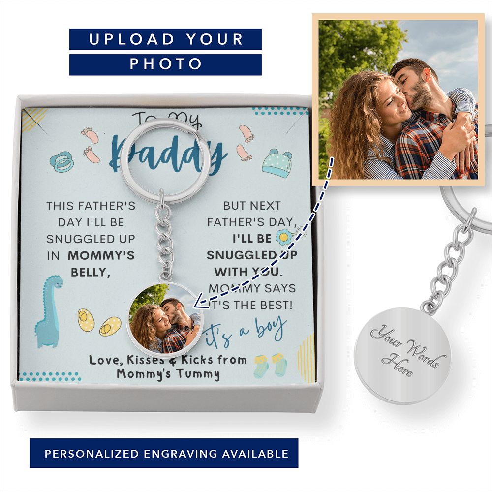 To My Daddy | Circle Photo Keychain