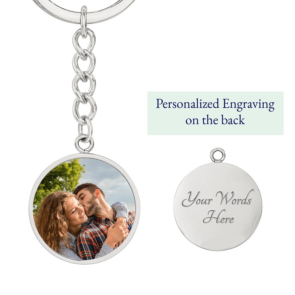 To My Daddy | Circle Photo Keychain