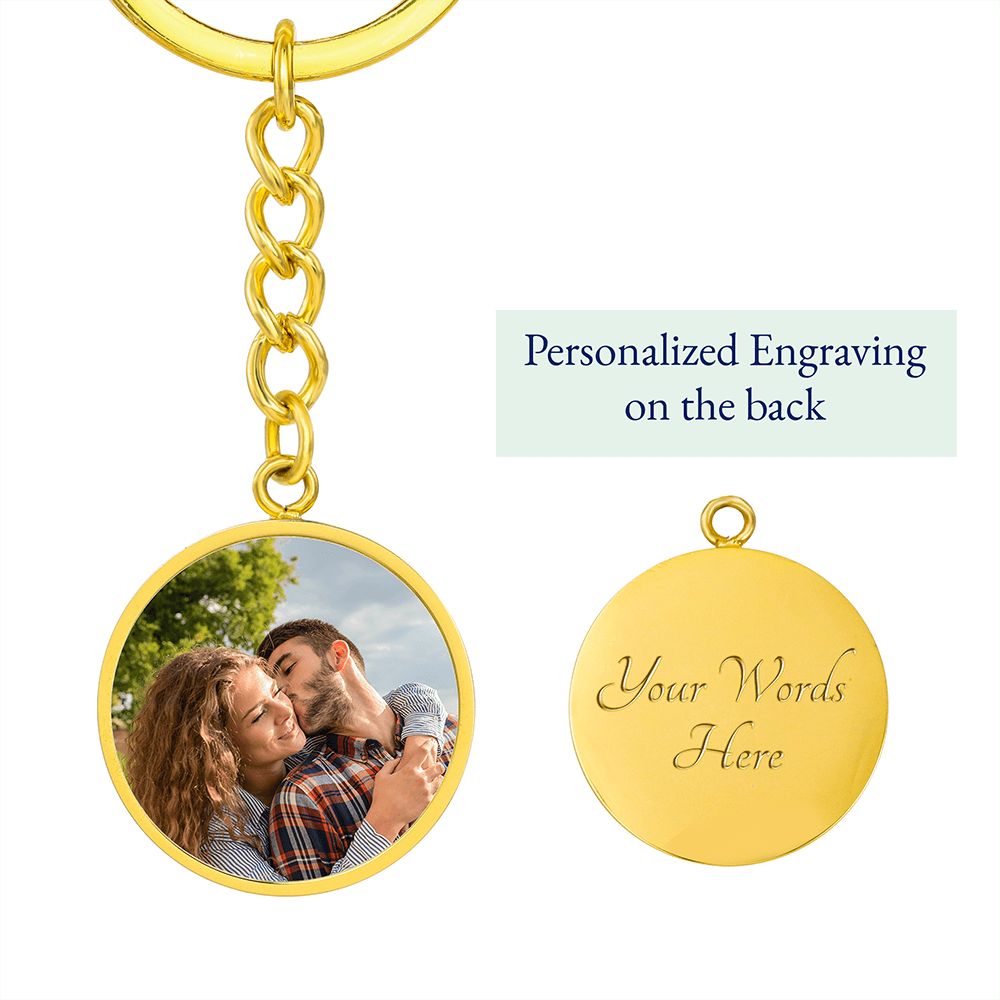 To My Daddy | Circle Photo Keychain