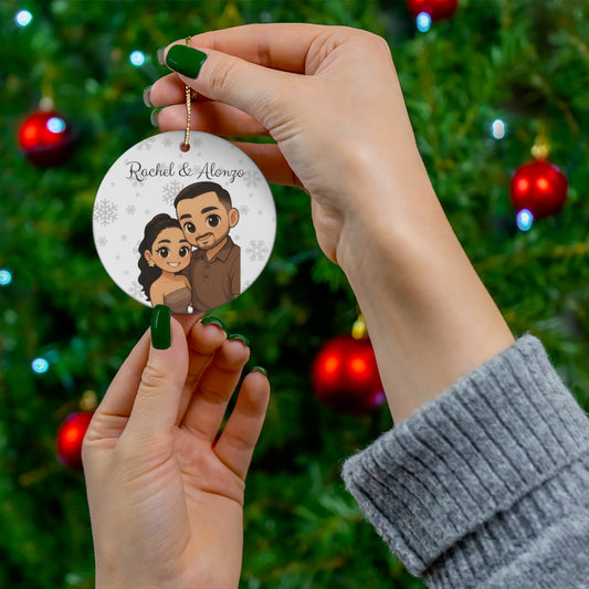 Personalizes Ceramic Ornament