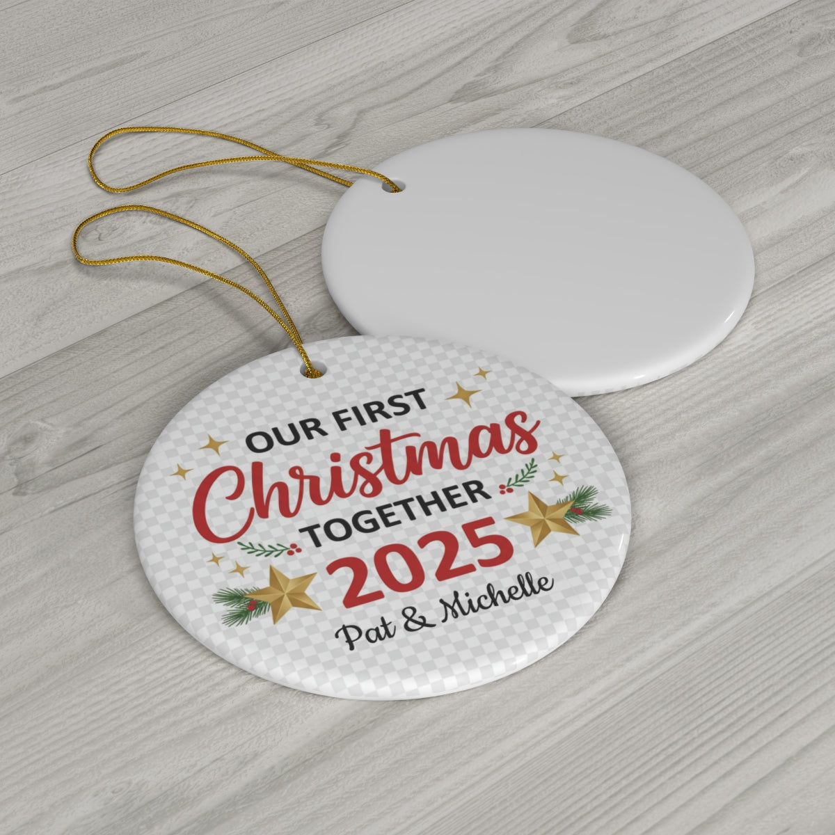 First Christmas in Our New Home Christmas Ornaments, Personalized 2025 Our New House Ornament