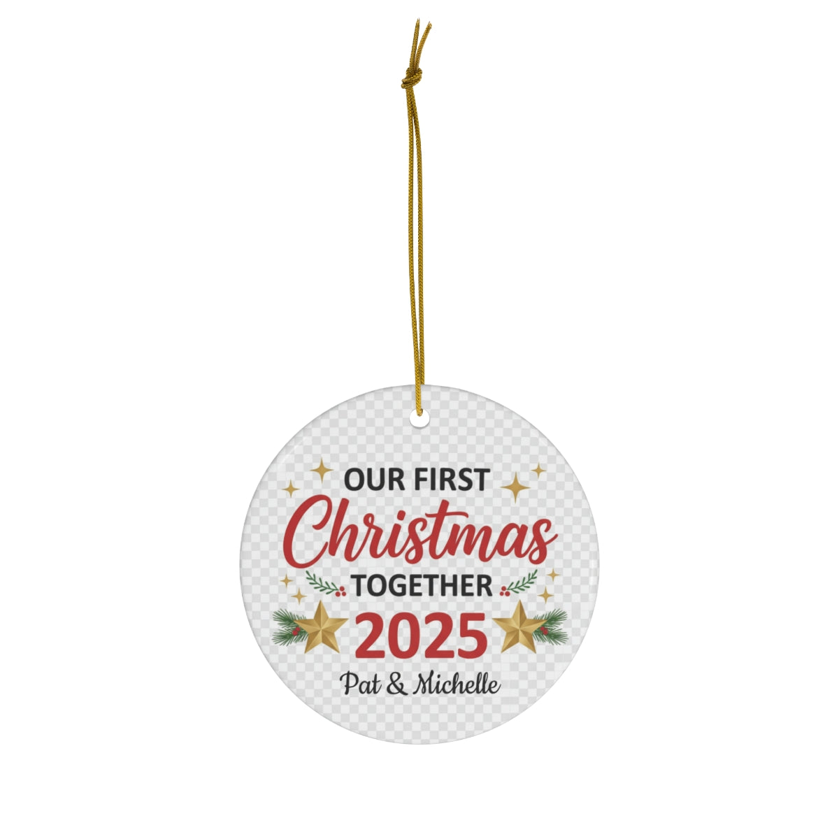 First Christmas in Our New Home Christmas Ornaments, Personalized 2025 Our New House Ornament