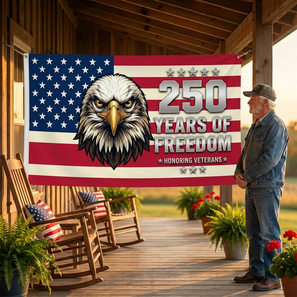 Patriot American Eagle Flag | Premium Double-Sided USA Flag
