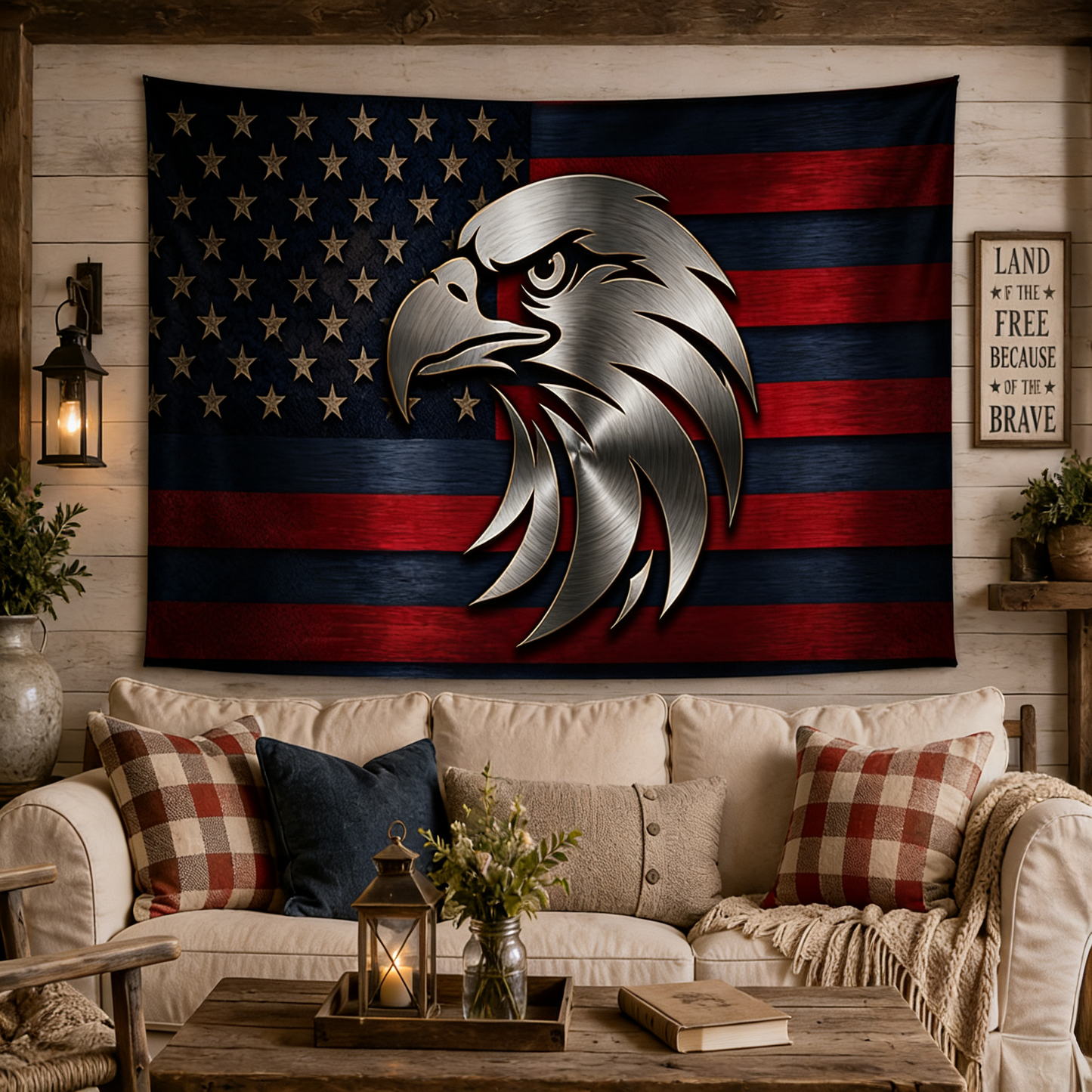 Steel Eagle American Flag – Premium Double-Sided Patriotic Flag