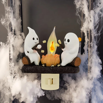 Spooky Campfire Ghost Night Light