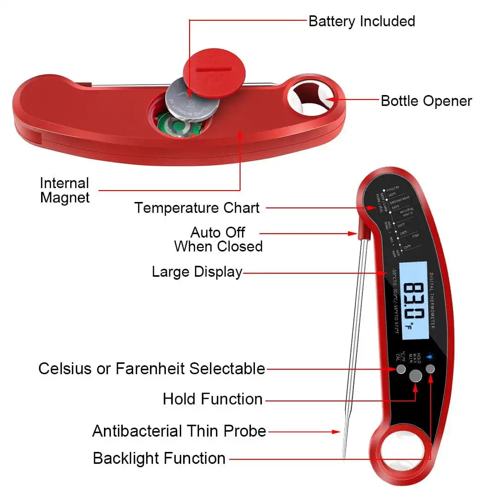 NAVASHAI GrillGenius™ Meat Thermometer