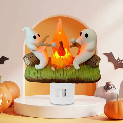 Spooky Campfire Ghost Night Light