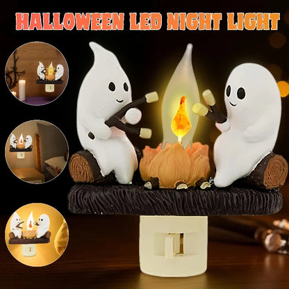 Spooky Campfire Ghost Night Light
