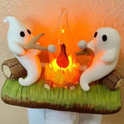 Spooky Campfire Ghost Night Light