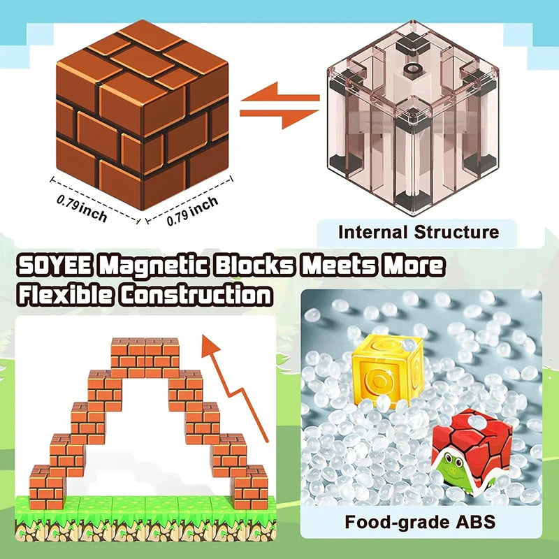 NAVABlox™ Magnetic Adventure Building Blocks - STEM Learning, Creative Play