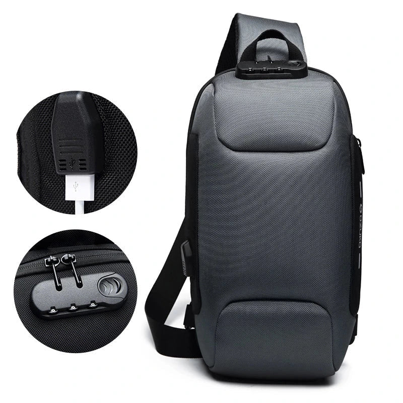 Nomova™ TrekSafe – Anti-Theft Charging Crossbody Bag