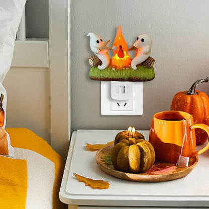 Spooky Campfire Ghost Night Light