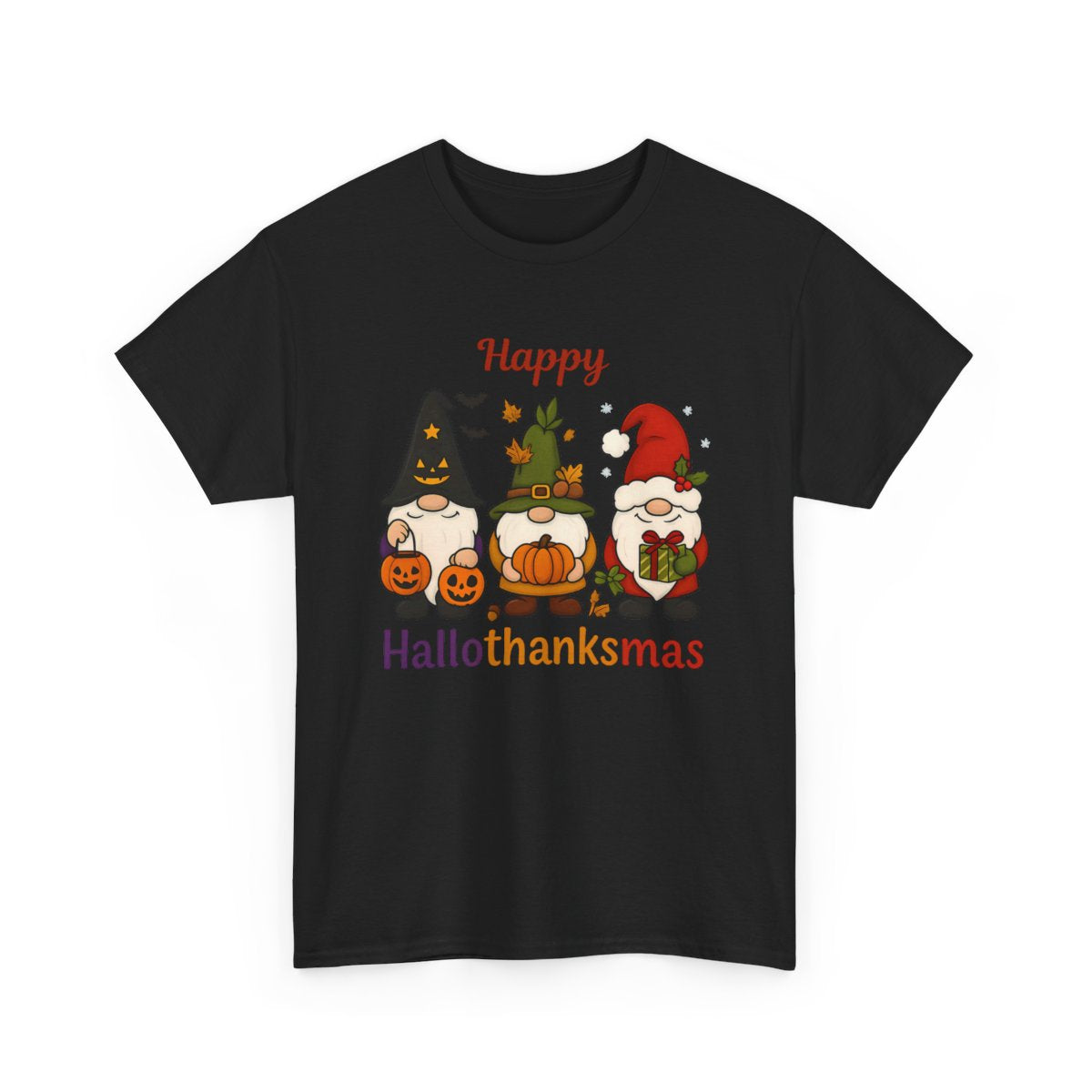 Happy Hallothanksmas Sweatshirt, Halloween Gift For Women ,Christmas Sweatshirt, Cute Halloween Sweater, Colorful Halloween Sweatshirt