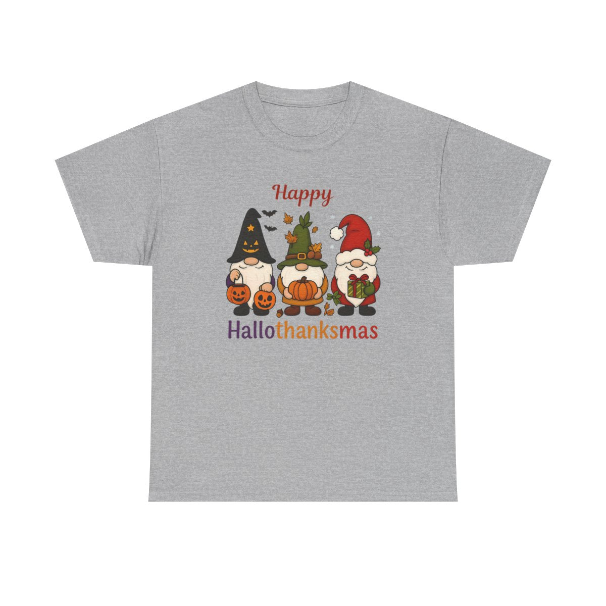 Happy Hallothanksmas Sweatshirt, Halloween Gift For Women ,Christmas Sweatshirt, Cute Halloween Sweater, Colorful Halloween Sweatshirt