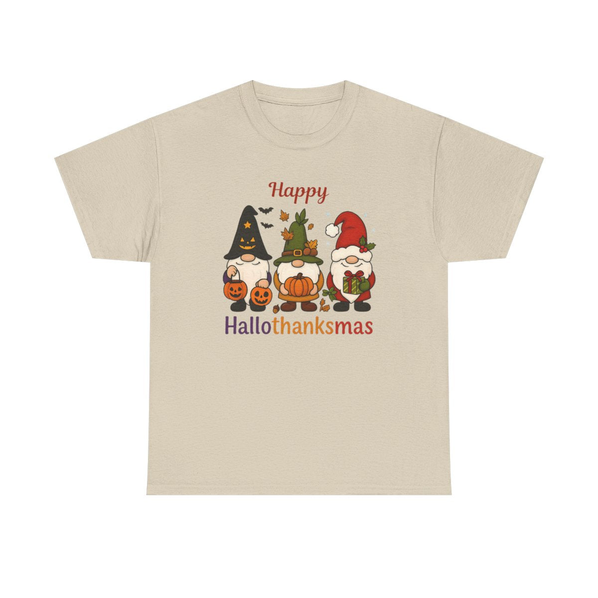 Happy Hallothanksmas Sweatshirt, Halloween Gift For Women ,Christmas Sweatshirt, Cute Halloween Sweater, Colorful Halloween Sweatshirt