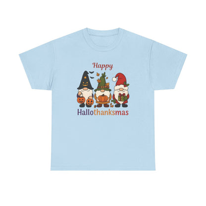 Happy Hallothanksmas Sweatshirt, Halloween Gift For Women ,Christmas Sweatshirt, Cute Halloween Sweater, Colorful Halloween Sweatshirt