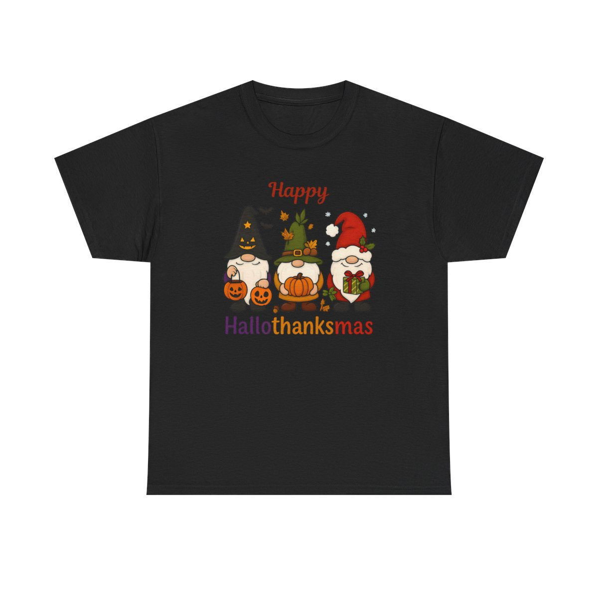 Happy Hallothanksmas Sweatshirt, Halloween Gift For Women ,Christmas Sweatshirt, Cute Halloween Sweater, Colorful Halloween Sweatshirt