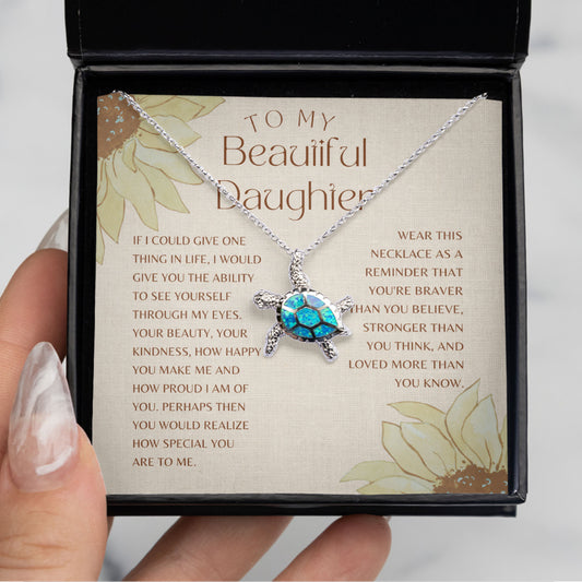 Opal Turtle Necklace