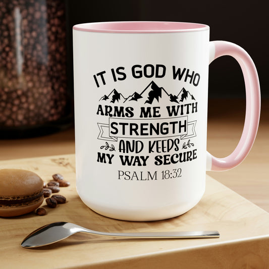 Two-Tone Coffee Mugs, 15oz