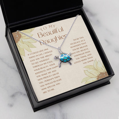 Opal Turtle Necklace