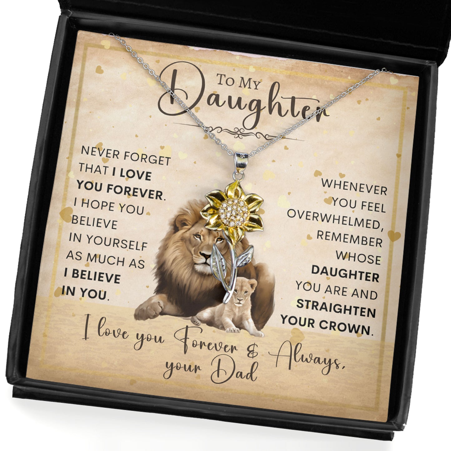 Sunflower Pendant Necklace