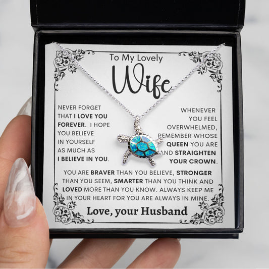 Opal Turtle Necklace