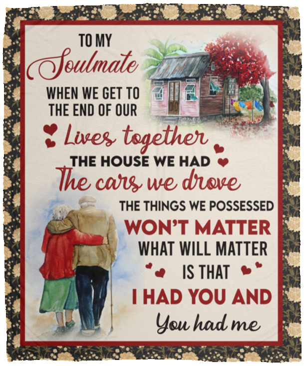 TO MY SOULMATE | LIVES TOGETHER | Cozy Plush Fleece Blanket - 50x60