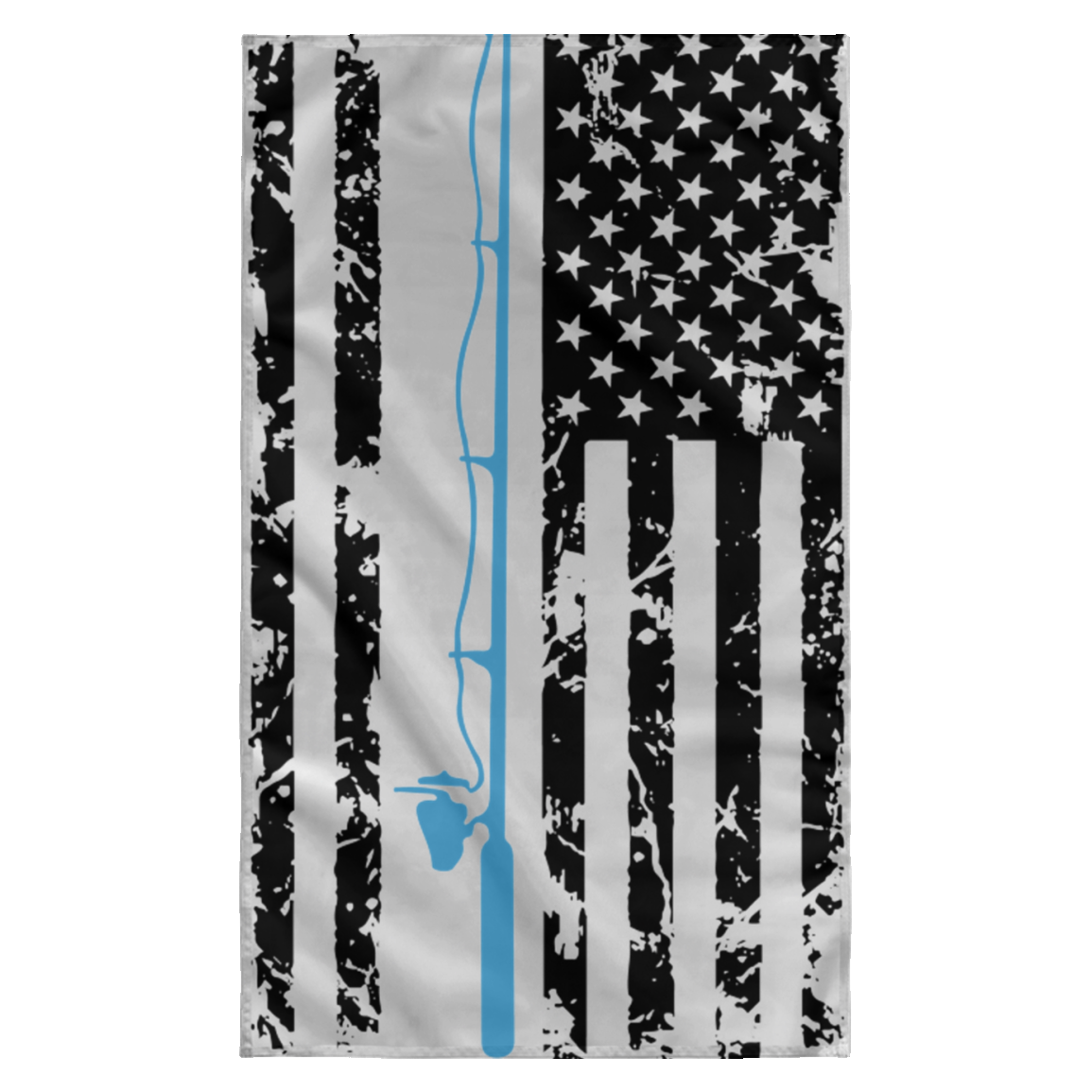 Sublimated Wall Flag Fishing Pole