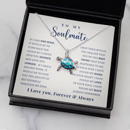 Opal Turtle Necklace