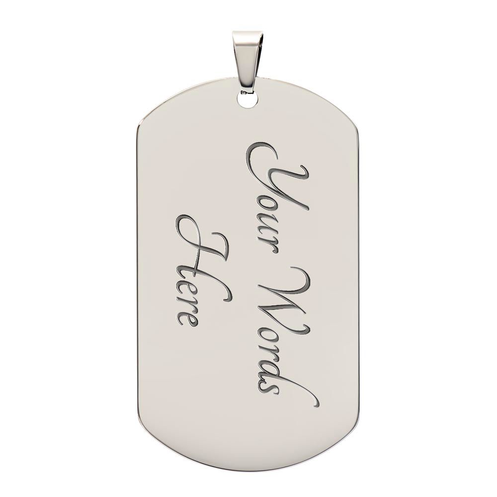 TO MY DAUGHTER DOG TAG | Daughter Necklace, Gift For Daughter, Daughter Dog Tag, Love Mom