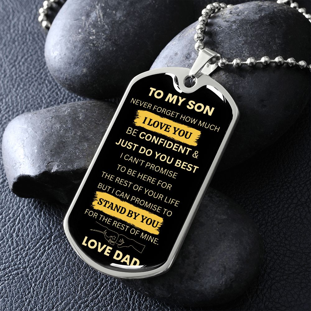 TO MY SON DOG TAG | To Son Gift From Dad, To My Son Dog Tag, Birthday gift for him