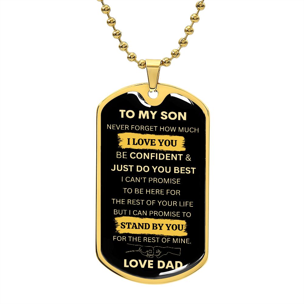 TO MY SON DOG TAG | To Son Gift From Dad, To My Son Dog Tag, Birthday gift for him